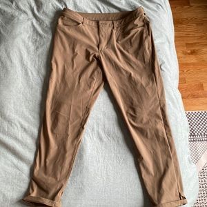 Lululemon Artifact (Tan, Khaki) ABC Pants Slim Warpstreme 32” Length, 33 Waist